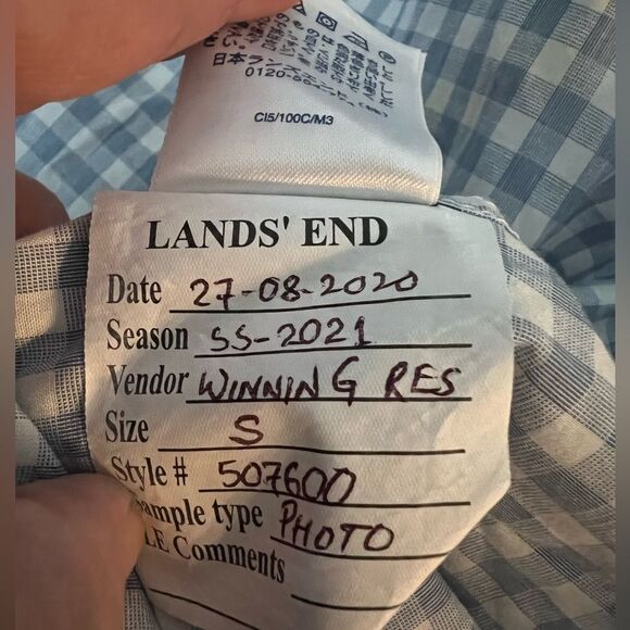 Lands end button down shirt S - Picture 3 of 5